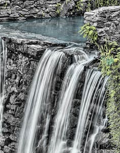 Relaxing waterfall to ease stress