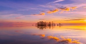 De-stress viewing this Lake with trees