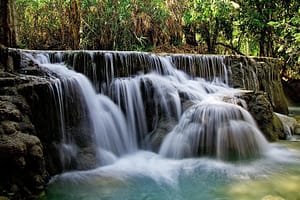 Beautiful waterfall to ease stress