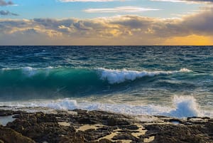 Ocean waves to calm stress.