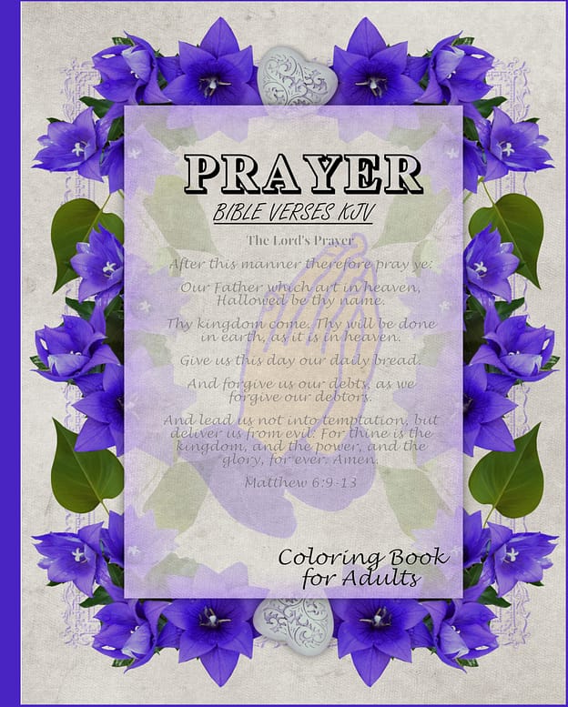 KJV Prayer Bible Verses Coloring Book