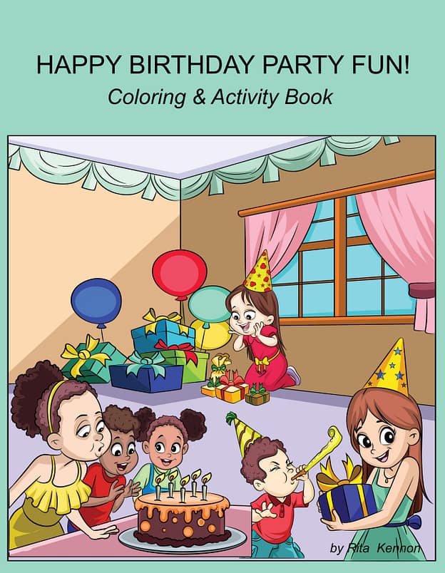 Happy Birthday Party Fun!: Coloring & Activity Book