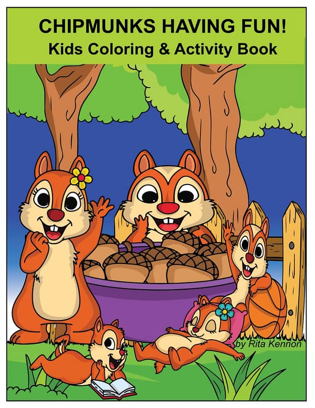 Chipmunks Coloring Book