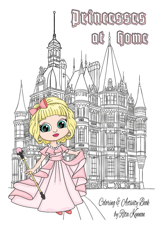 Princesses at Home Coloring & Activity Book