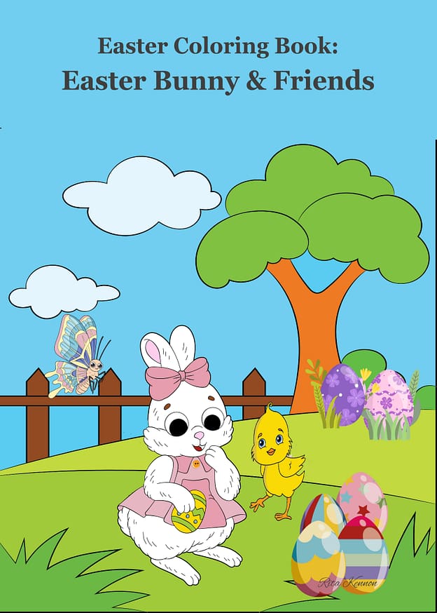 Easter Coloring Book: Easter Bunny & Friends