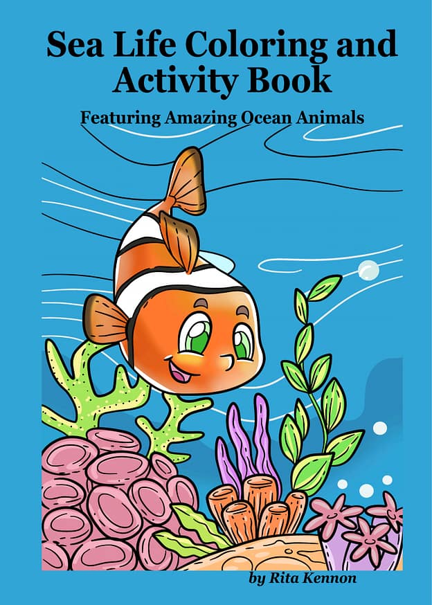 Sea Life Coloring and Activity Book Featuring Amazing Ocean Animals