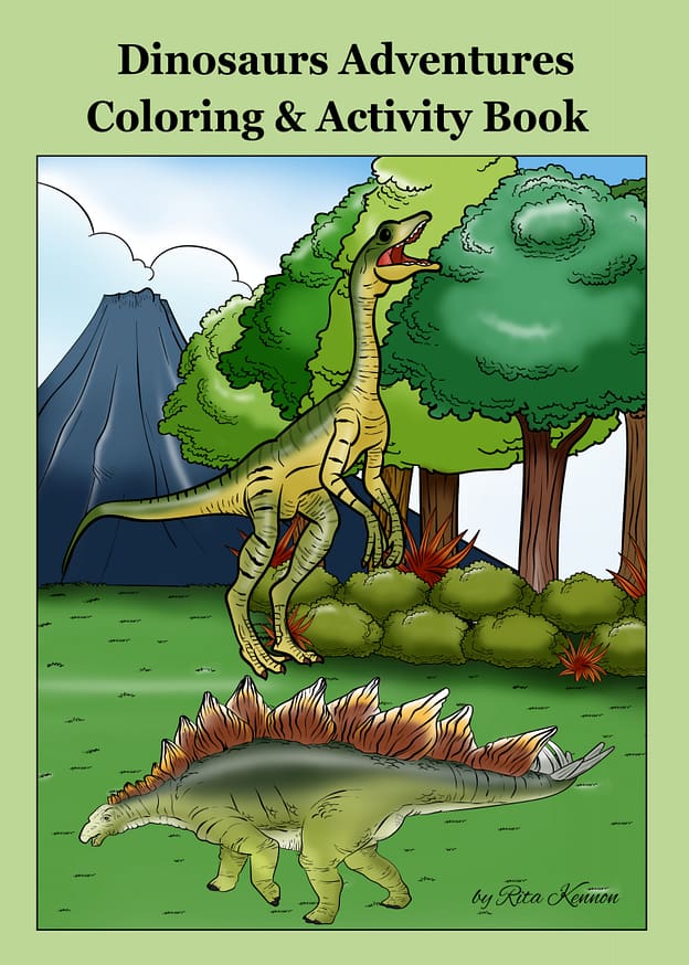 Dinosaurs Adventures: Coloring & Activity Book