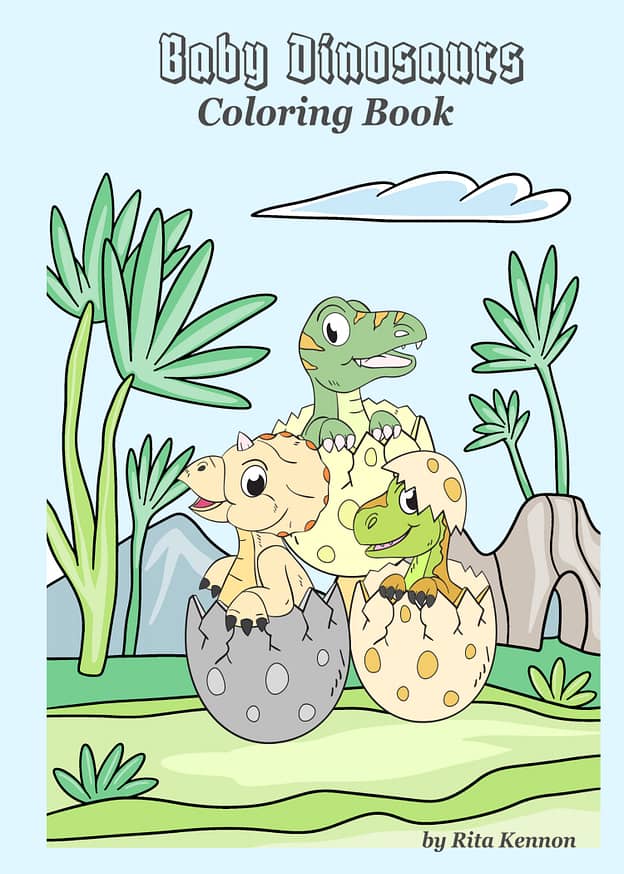 Baby Dinosaurs Coloring Book