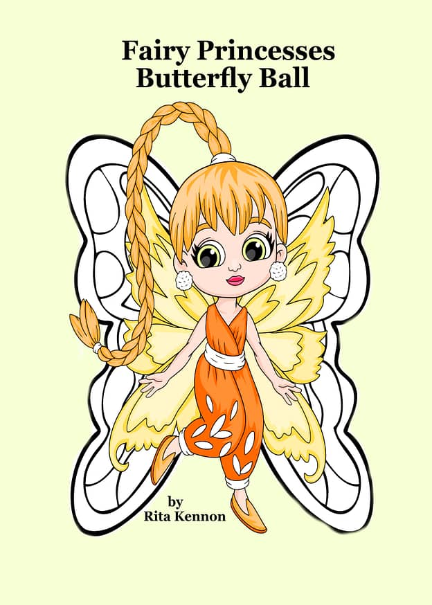 Fairy Princesses Butterfly Ball Coloring Book