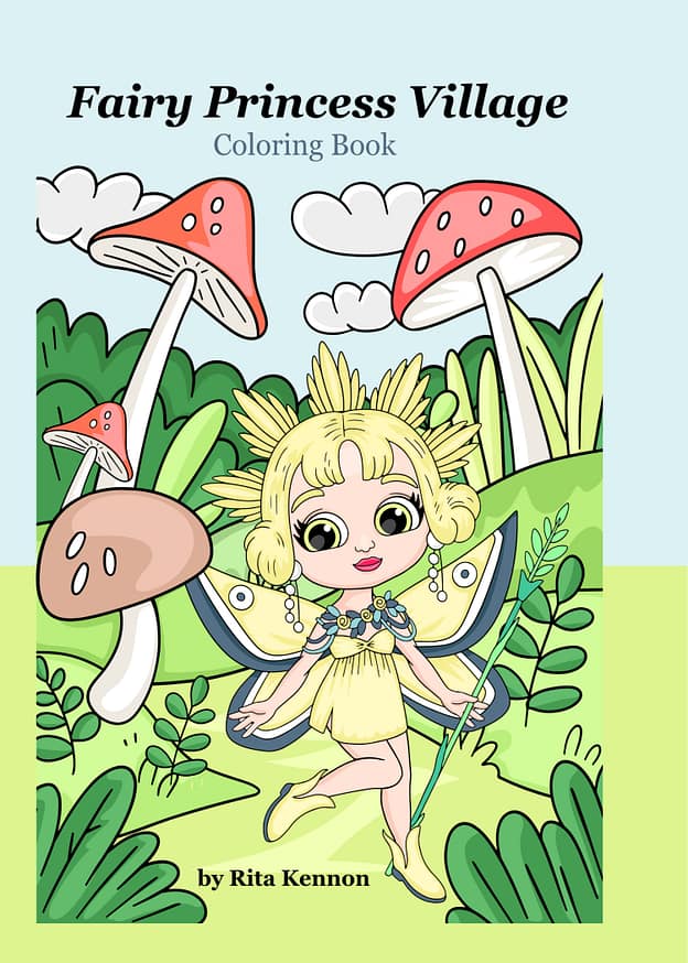 Fairy Princess Village Coloring Book